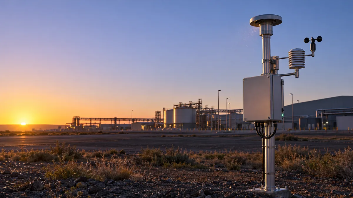 Outdoor air-quality monitoring sensor used as illustrative imagery for AirHertz