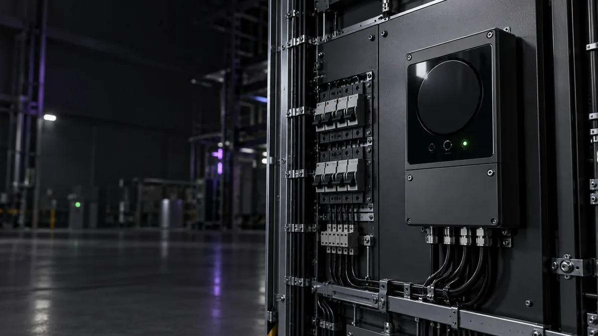 Embedded electrical metering equipment used as illustrative imagery for GridFix